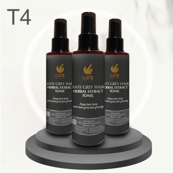 T4 Anti Grey Hair Herbal Extract Tonic 150ml (Per Bottl...